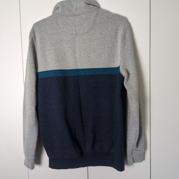 Izod Sweater Men's M Heathered Gray Soft Advantage Performance Stretch 1/4 Zip - Picture 5 of 7